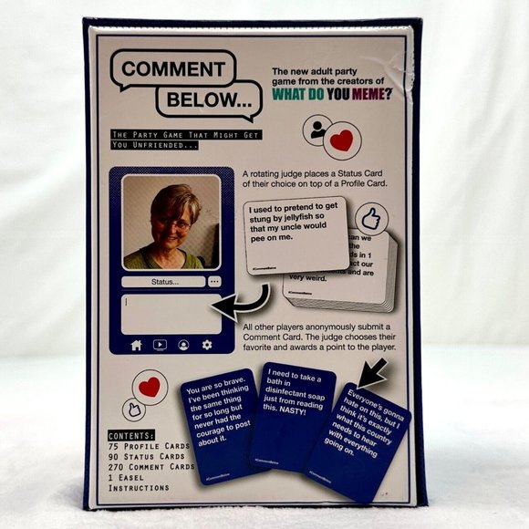 Comment Below Party Card Game from What Do You Meme 100% Complete - Picture 3 of 7